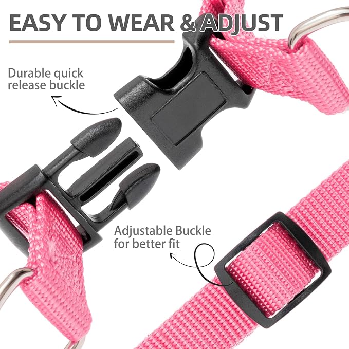 PUPTECK No Pull Dog Harness Soft Adjustable Basic Nylon Step in Puppy Vest - Image 3