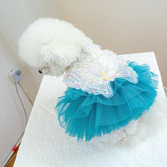 Fashion Sweet Puppy Dog Blingbling Princess Skirt Pet Dog Lace Cake Camisole - Image 6