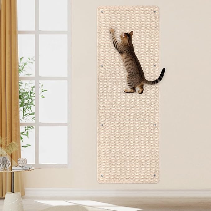 FHTONGE 39.4x15.8 Thickened Cat Wall Climbing Carpet by FHTONGE