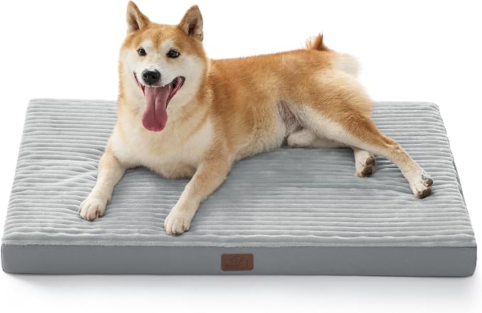 Bedsure ComfyFleece Dog Beds Large Sized Dog- Orthopedic Pet Beds by BEDSURE