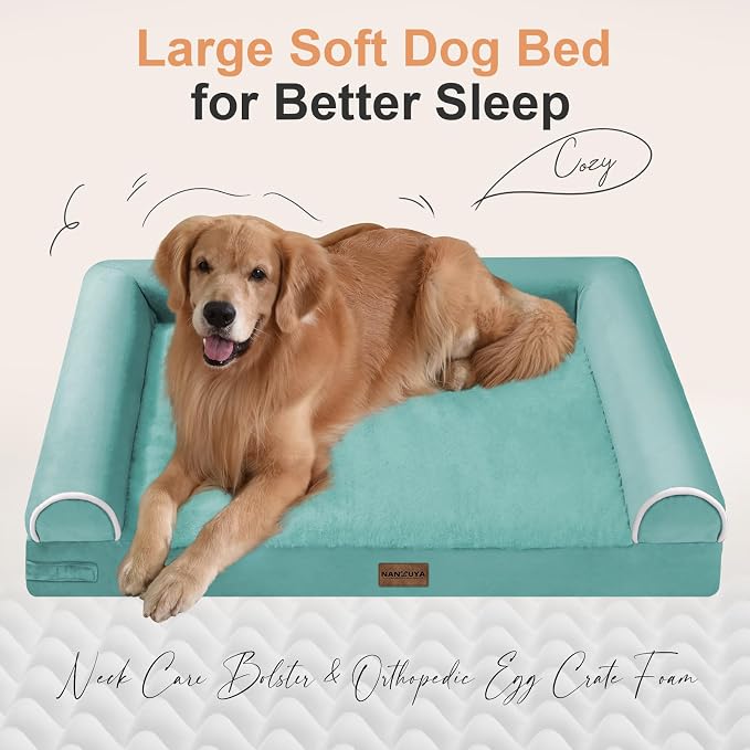 Large Dog Bed Orthopedic Washable: Beds Bolster XL Bed Big XLarge Dogs Egg - Image 2