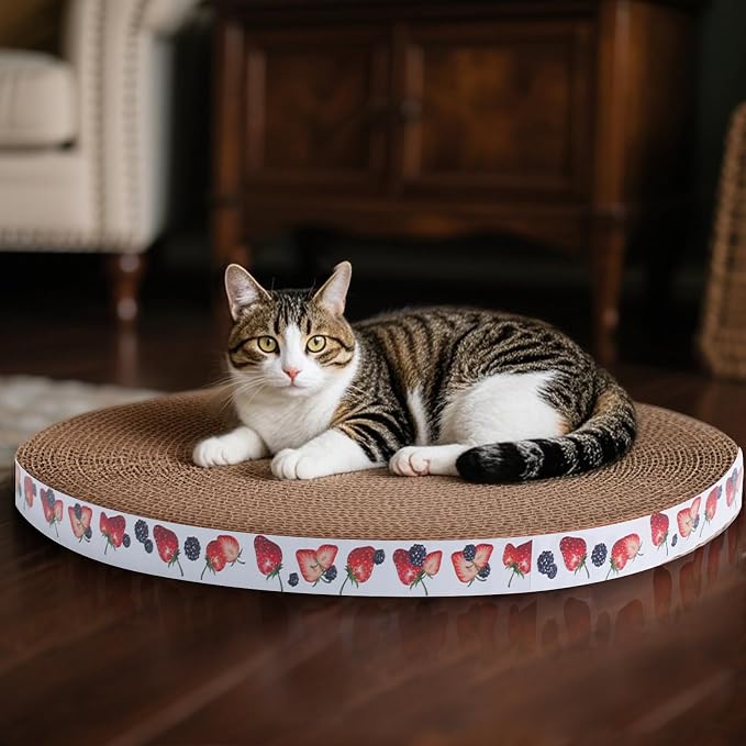 Round Cat Scratcher Pad 10 inch Diameter 3/5 inch Thickness Scratch Replacement - Image 6