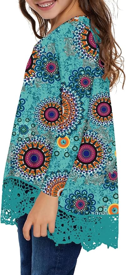 storeofbaby Girls Casual Tunic Tops Short Sleeve Loose Soft Blouse T-Shirt - Image 4