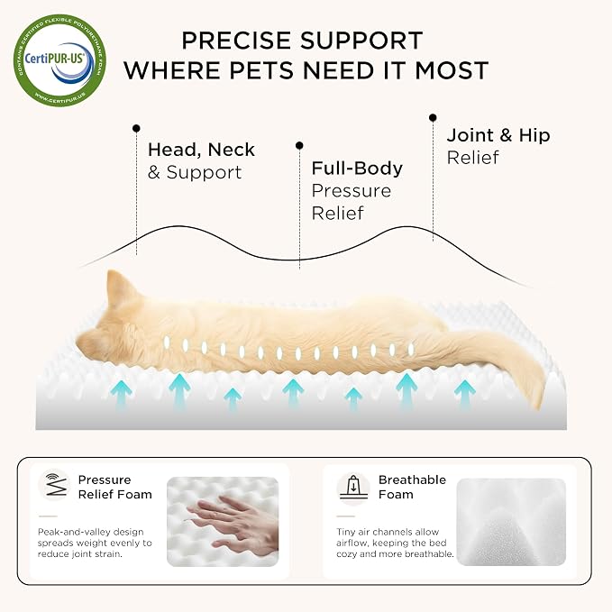 Bedsure Self Warming Dog Bed for Medium Dogs - Image 3