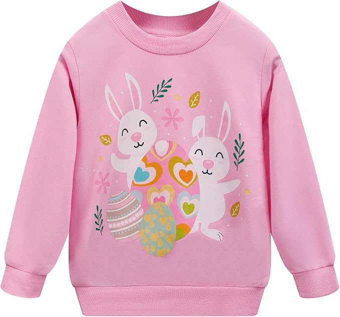RETSUGO Toddler Baby Girls Sweatshirts Casual Pullover Crewneck Winter Long by RETSUGO