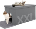 MEEXPAWS Cat Litter Box Enclosure Furniture Hidden, Cat Washroom Bench Storage by PETPRODUCTS