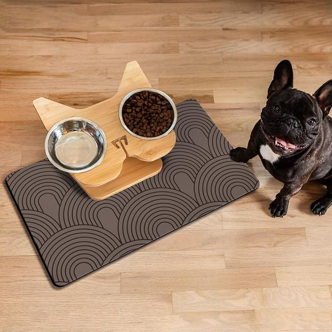 Dog Food Mats for Floors Absorbent, Pet Cat Food Mat - Image 6