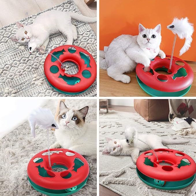 Pawzone Cat Toys, Cat Toys for Indoor Cats, Interactive Kitten Toys Roller - Image 6