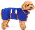 Dog Bathrobe, Super Absorbent for Small to Large Dogs, Dark Blue S by Bienbee