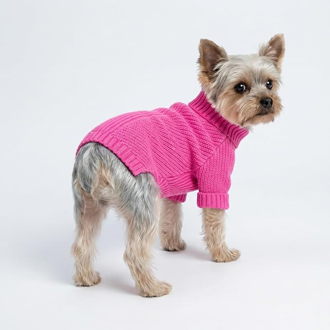Fitwarm Valentines Dog Turtleneck Sweater, Dog Winter Clothes - Image 3