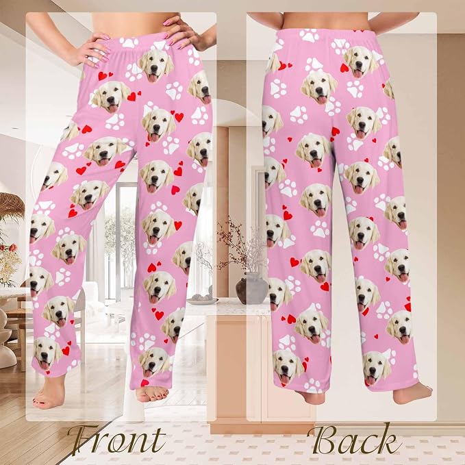 Custom Couple Pajama Pants Sock - Image 5