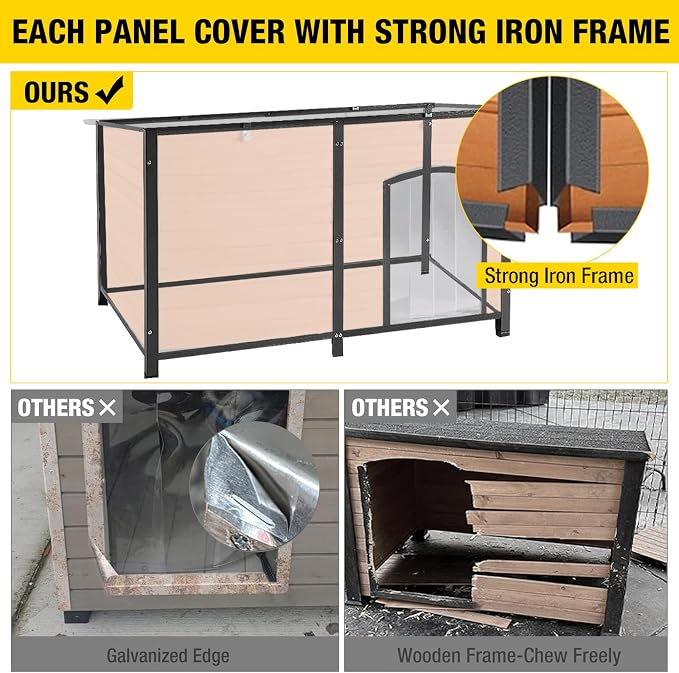 59.1" Extra Large Heated Dog House - Image 2