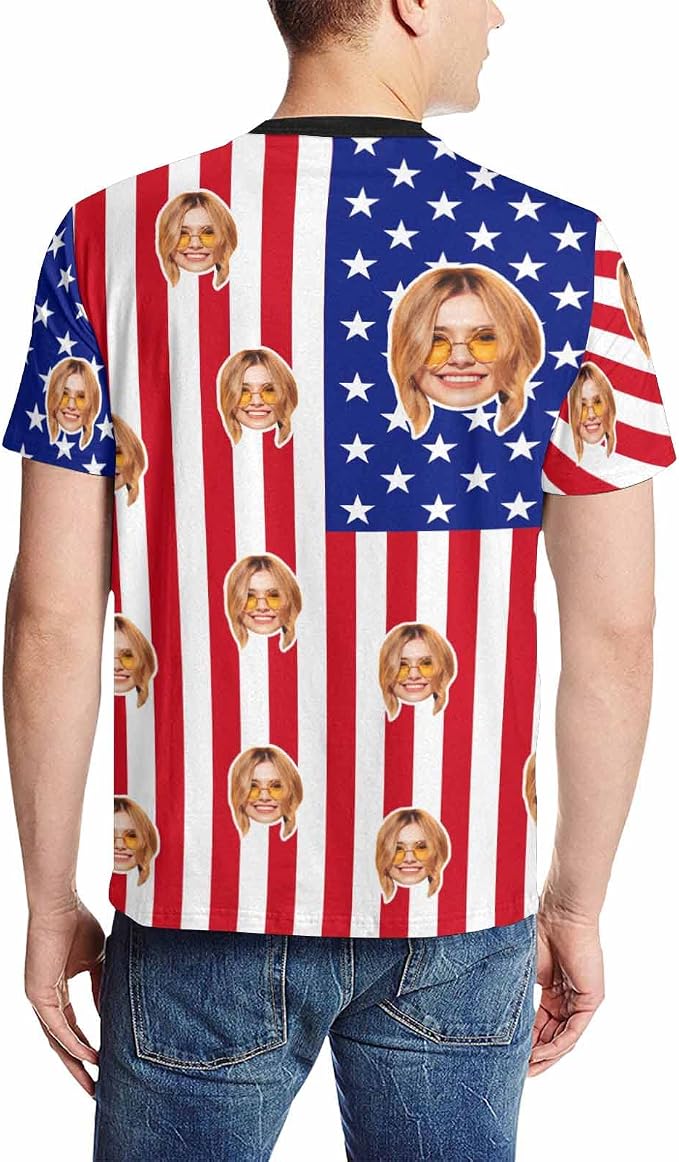 Custom T Shirts with Face Photo Text Pet Shirt - Image 2