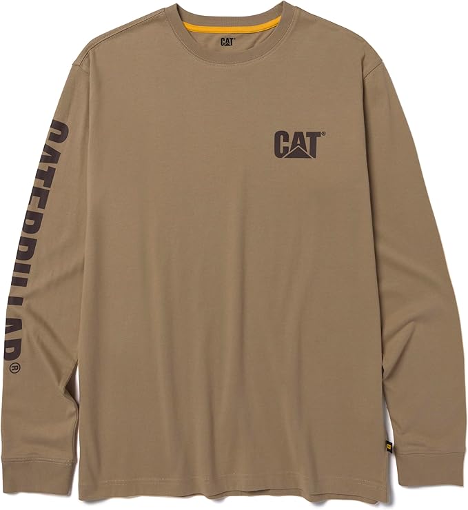 Caterpillar Trademark Banner Long Sleeve Tee Shirts by Caterpillar+Workwear