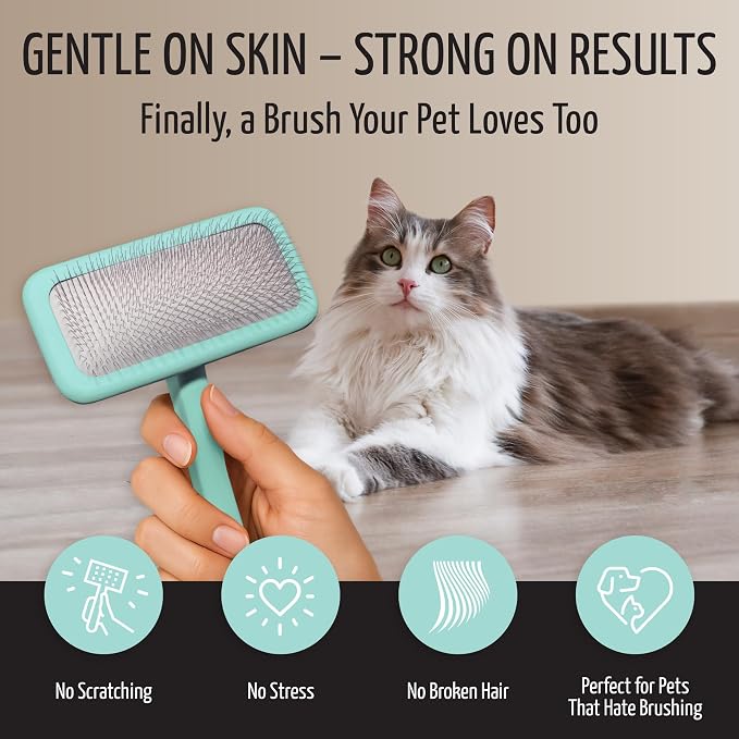 Tauro Pro Line Slicker Brush for Dogs & Cats, Deshedding, Dematting & - Image 5