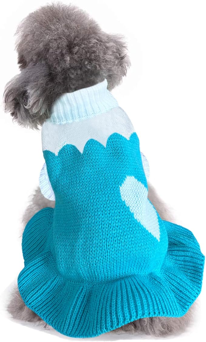 CHBORCHICEN Pet Dog Sweaters Classic Knitwear Turtleneck Winter Warm Puppy by CHBORCHICEN