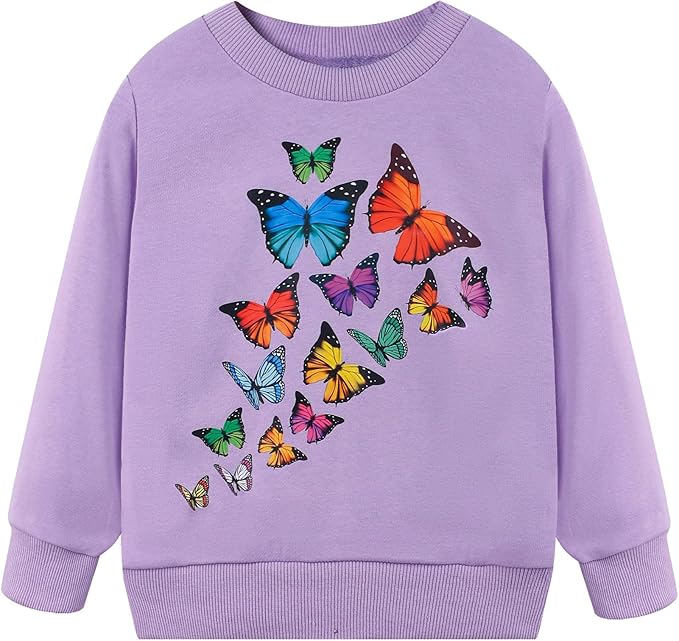 RETSUGO Toddler Baby Girls Sweatshirts Casual Pullover Crewneck Winter Long by RETSUGO