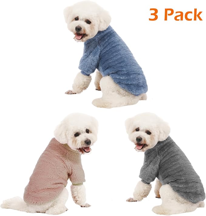 Dog Sweater, 3 Pack Dog Sweaters - Image 2
