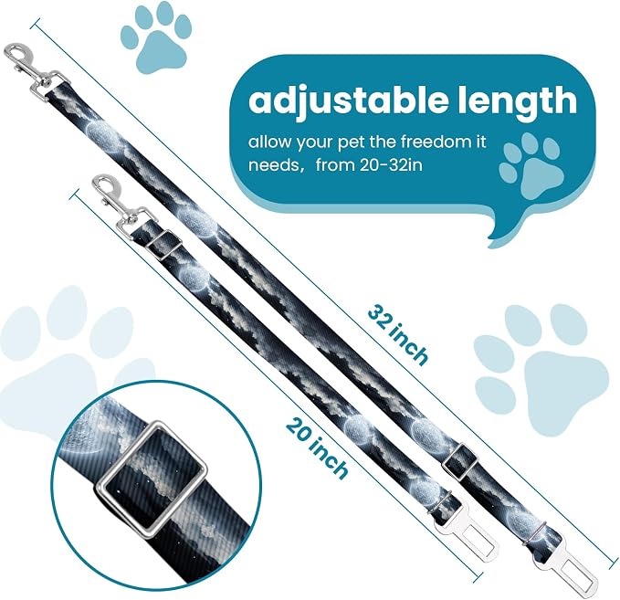 Adjustable pet cat and Dog car seat Belt，The Lanyard is Flexible and Adjustable - Image 2