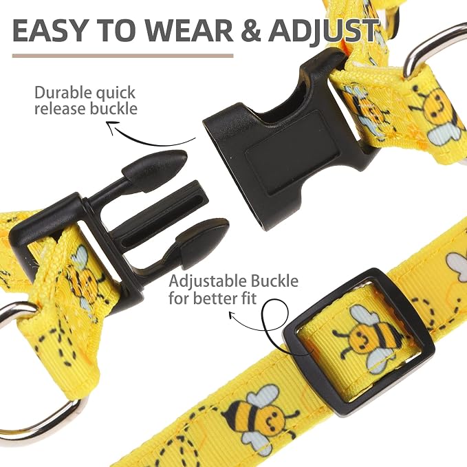 PUPTECK No Pull Dog Harness Soft Adjustable Basic Nylon Step in Puppy Vest - Image 3