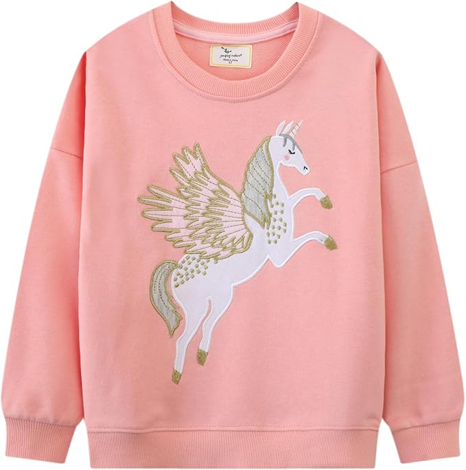 RETSUGO Toddler Baby Girls Sweatshirts Casual Pullover Crewneck Winter Long by RETSUGO