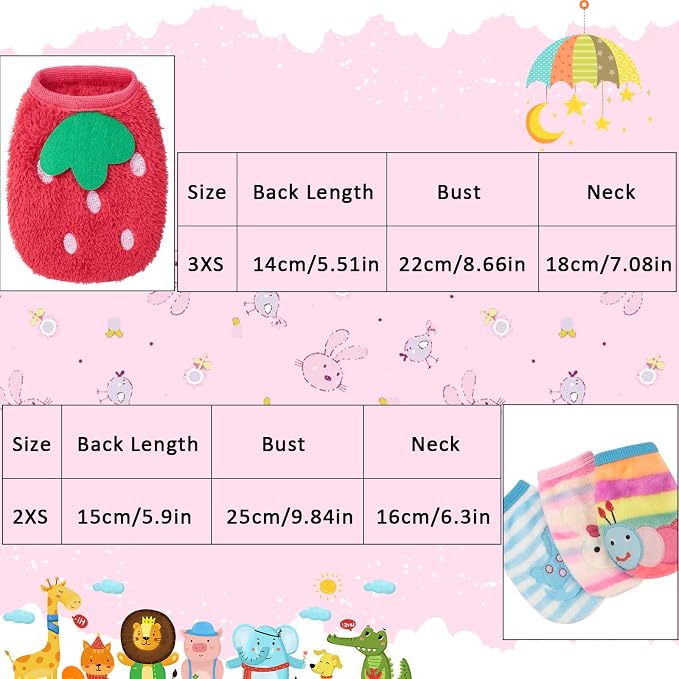 Geyoga 4 Pieces Warm Puppy Clothes - Image 2