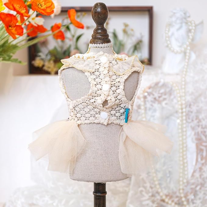 Fashion Sweet Puppy Dog Blingbling Princess Skirt Pet Dog Lace Cake Camisole - Image 4
