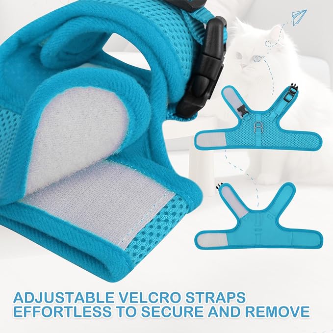 MoNiBloom Soft Cat Harness for Walking Escape Proof and Travel, Kitten - Image 5