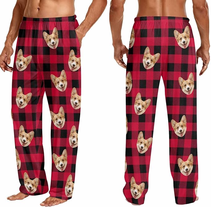 Custom Couple Pajama Pants Sock - Image 3