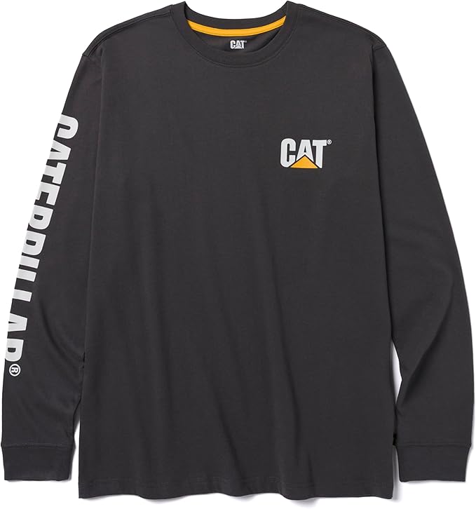 Caterpillar Trademark Banner Long Sleeve Tee Shirts by Caterpillar+Workwear