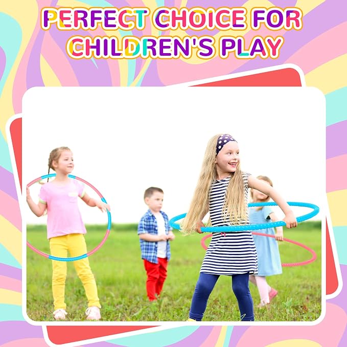 6 Pcs Exercise Hoop Detachable Fitness Rings Adjustable Plastic Toy Fitness - Image 7