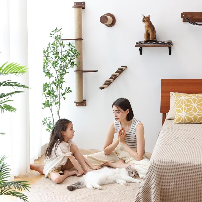 FUKUMARU Cat Wall Furniture, 11.8 Inch Cats Shelves - Image 4
