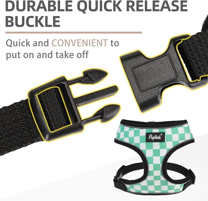 PUPTECK Soft Mesh Dog Harness and Leash Set Pet Puppy Cat Comfort Padded Vest - Image 4