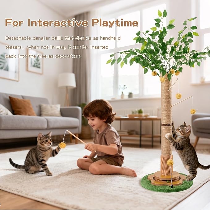 45" Tall Cat Scratching Post - Image 7