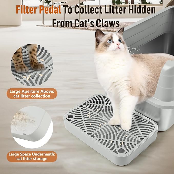 Cat Litter Box Ramp, Litter Box Step Mat - Image 3