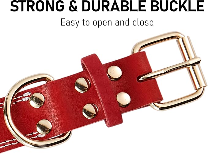 Dog Collar, Genuine Leather Dog Collar, Heavy Duty Dog Collar - Image 6