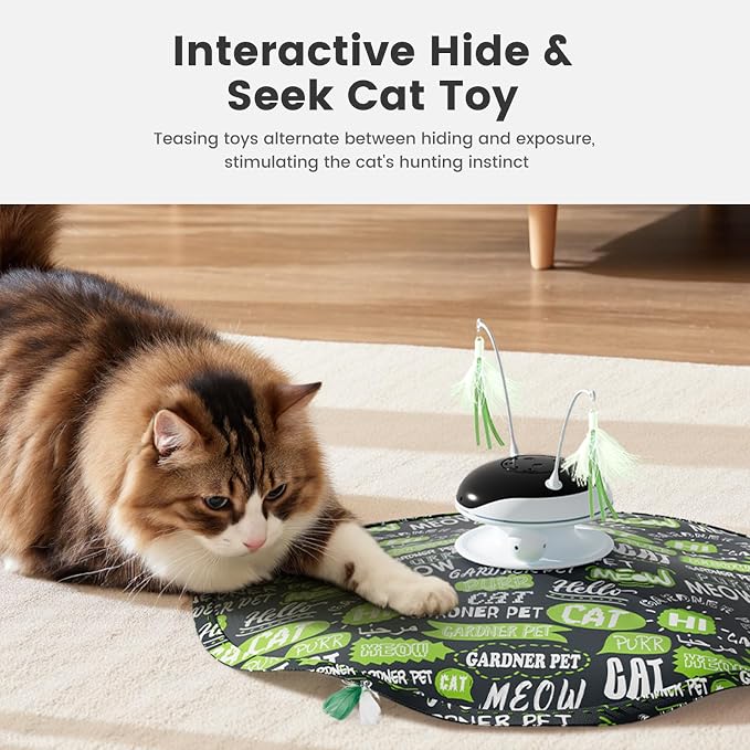 Gardner Pet Cat Laser Toys, USB Chargeable 5 in1 Hide and Seek Automatic - Image 3