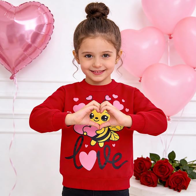 RETSUGO Toddler Baby Girls Sweatshirts Casual Pullover Crewneck Winter Long - Image 3