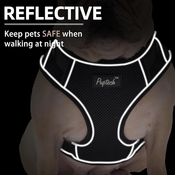 PUPTECK Small Dog Harness and Leash Set, No Pull Adjustable Puppy Cat Harness - Image 5