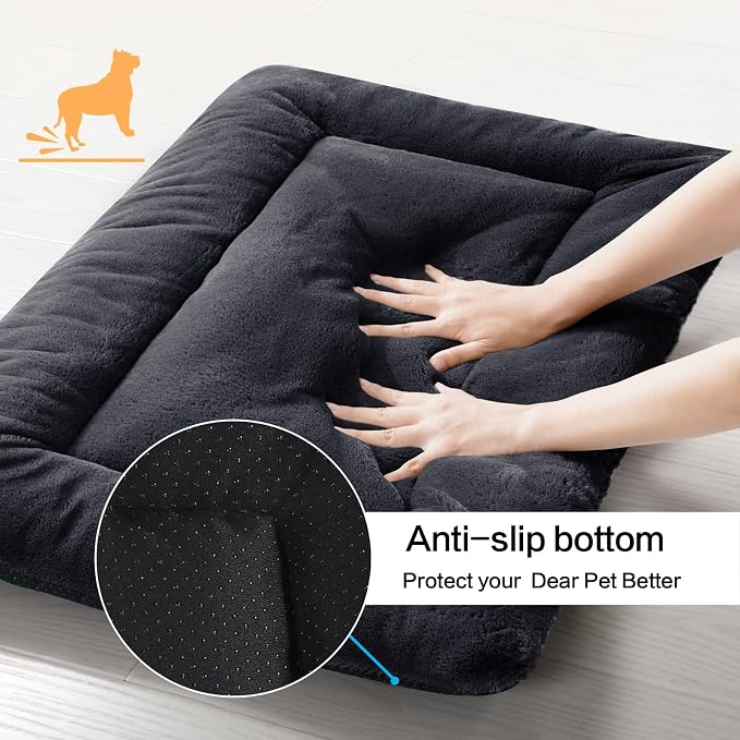 Dog Beds Crate Pad for Dogs Ultra Soft Dog Crate Bed Washable & Anti-Slip - Image 6