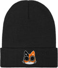 Funny Beanies Warm Knit Hats Fall Winter Black Hip Pop Knit Hat Cap by PBGTYWD