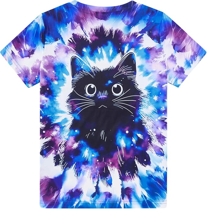 Funnycokid Girls Shirts Cat T Shirt Size 5-12 Clothes - Image 7