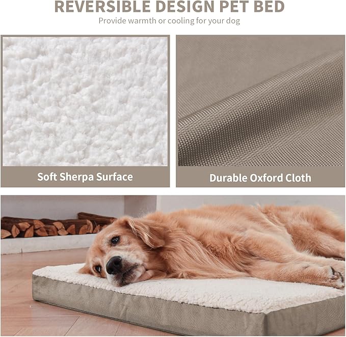 Orthopedic Dog Bed for Extra Large Dogs, XL Waterproof Comfort Pet Bed for - Image 4