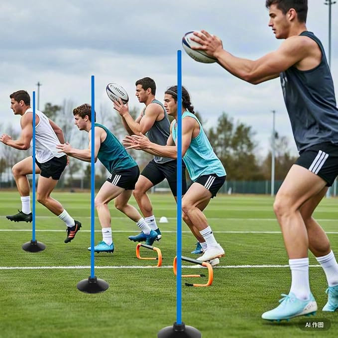 6 Pcs 5FT Adjustable Agility Training Poles - Image 5