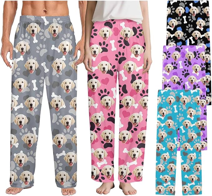 Custom Couple Pajama Pants Sock by FUNAO