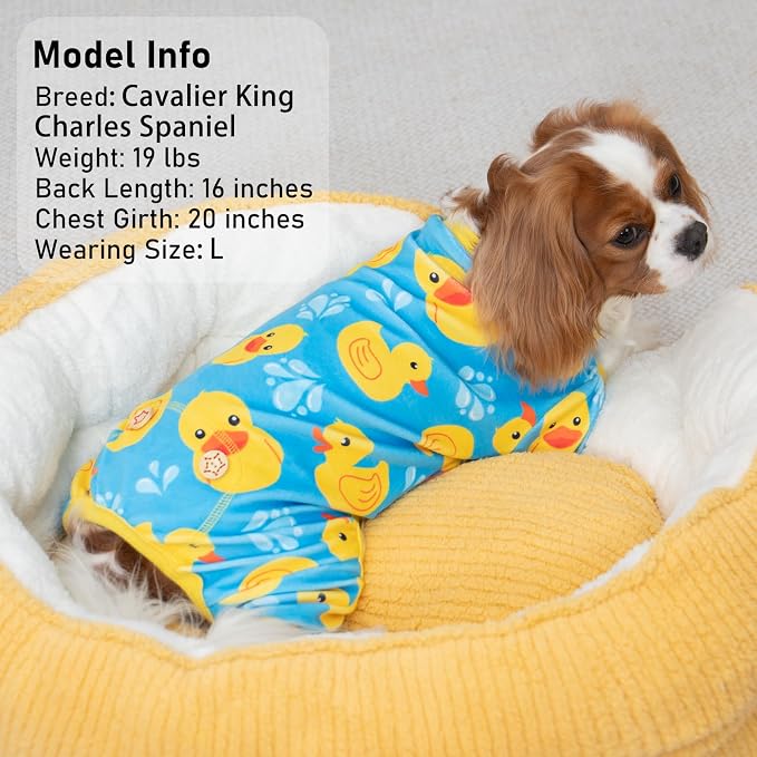 KYEESE Dog Pajamas Stretchy Dogs Clothes Dog Pajamas Small Sized Dogs Comfy Pet - Image 4