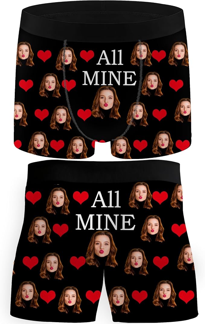 M YESCUSTOM Custom Faces Funny Short Briefs Gift by MYESCUSTOM