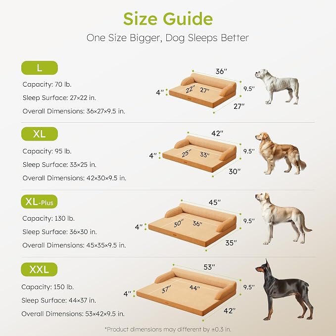 Large Orthopedic Dog Bed, Pet Bed Large Size Dog, Dual-Sided Cooling Beds - Image 7