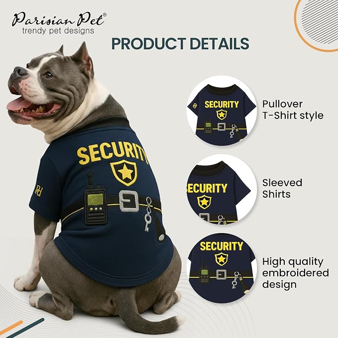Parisian Pet Dog Security Woofficer Shirt - Image 3