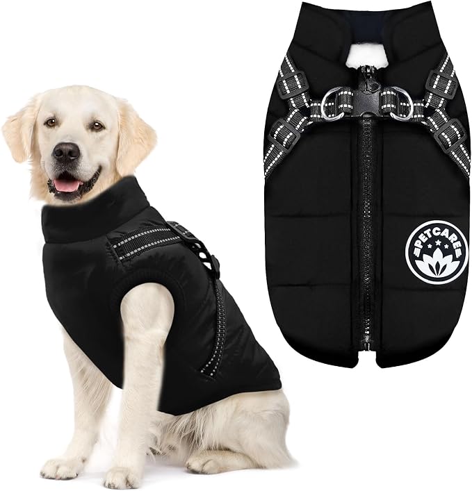 PETCARE Winter Dog Coat with Harness Built in Waterproof Dog Jackets Warm Pet - Image 8